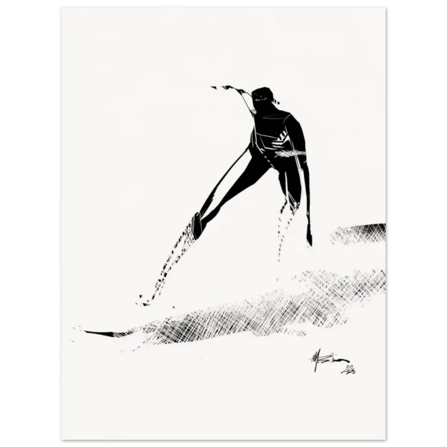 SURFINK ON BOARD - illustration surf art print signe